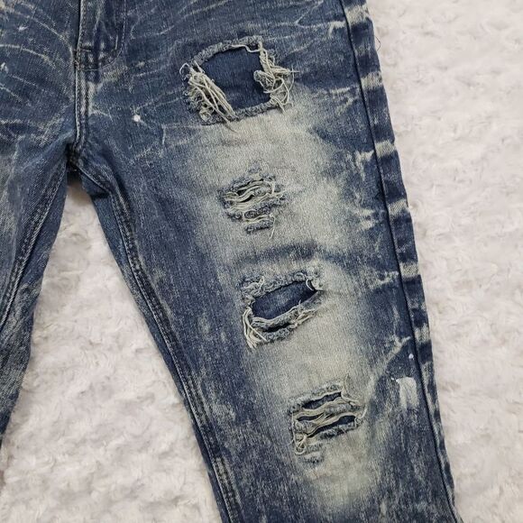 GS 115 size 18 boys distressed acid wash jeans - Picture 8 of 10